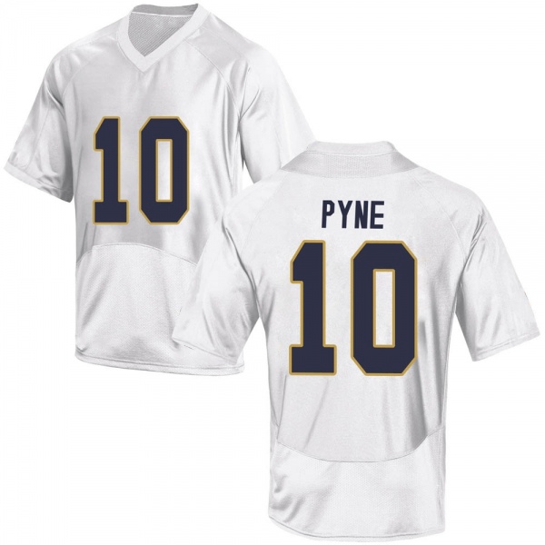 Drew Pyne Notre Dame Fighting Irish NCAA Men's #10 White Replica College Stitched Football Jersey IMM5155TT